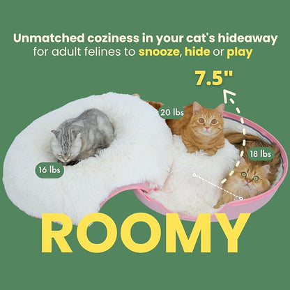 CATTASAURUS Peekaboo Cat Cave for Multiple & Large Cats Up to 30-45 Lbs - Image 7