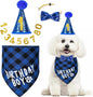 Dog Cat Birthday Party Supplies, Dog Cat Birthday Decorations Hat Bandana Bow by Hoewina
