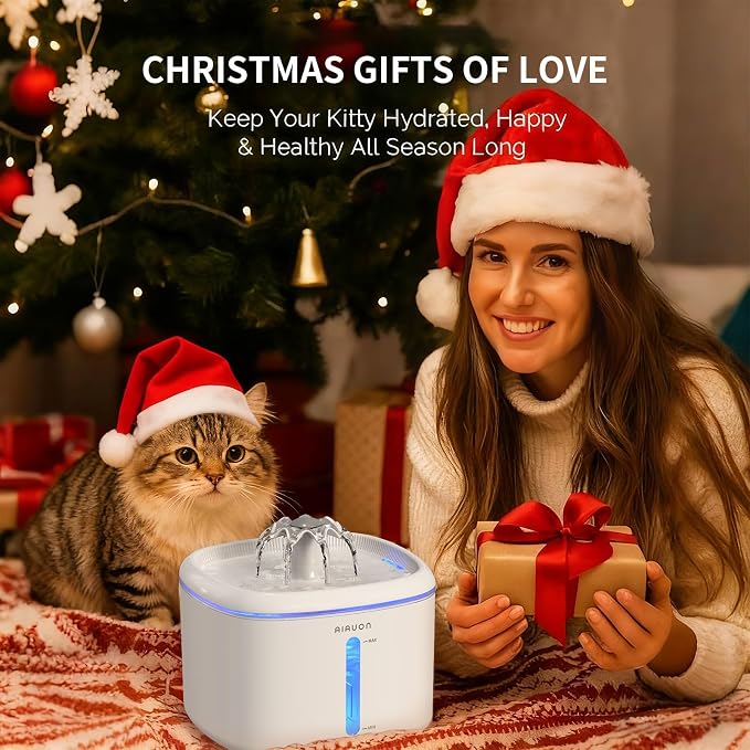 Cat Water Fountain, 84oz/2.5L Pet Cat Fountain – Ultra Quiet Upgraded Automatic - Image 9