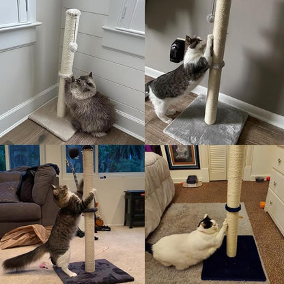Dimaka 34" Height Tall Cat Scratching Post, Claw Scratcher - Image 6