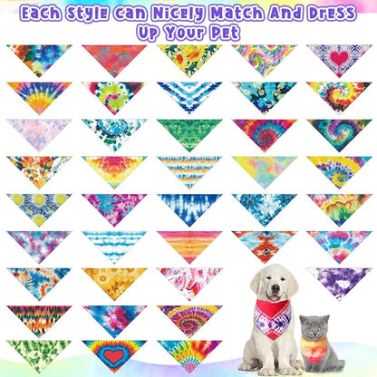 Amylove 120 Pcs St. Patrick's Day Dog Bandanas Bulk Holiday Triangle Dog Pack - Image 3