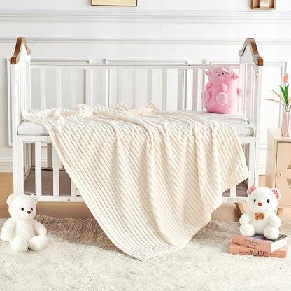 Soft Fleece Baby Blanket Ultra Cozy Baby Blankets - Image 5
