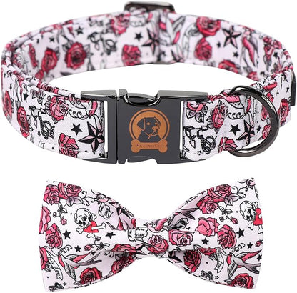 MR. CHUBBYFACE Valentine's Dog Collar by MrChubbyfacePetSupplies