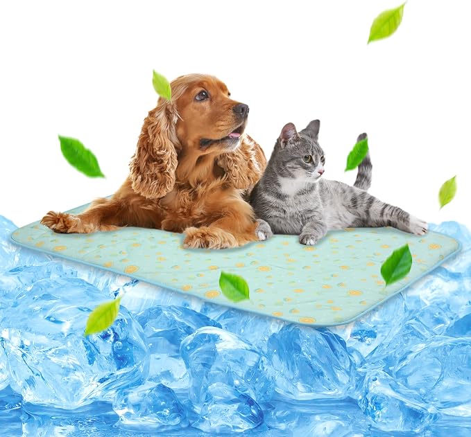 NWK Pet Cooling Mat -39’’ X 27’’ Ice Silk Cooling Mat by NWK