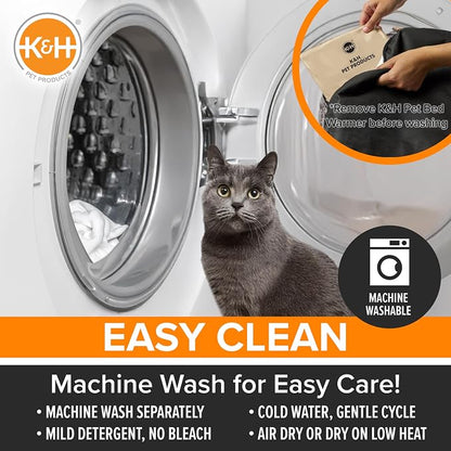 K&H Pet Products Heated Cat Bed Indoor, Thermo-Snuggle Cup Bomber Soft Heated - Image 8
