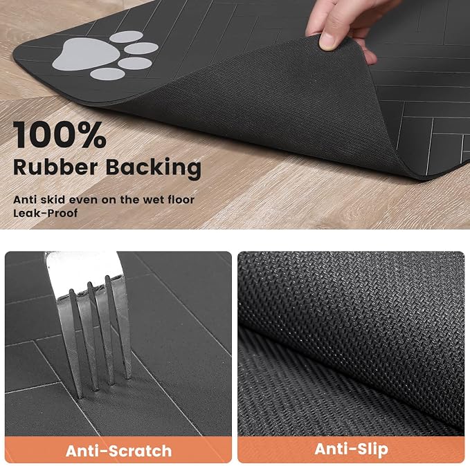 Pet Feeding Mat-Absorbent Pet Placemat - Image 6