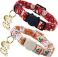 Elegant little tail 2 Pack Cat Collar- Christmas Cat Collars Breakaway by Elegantlittletail