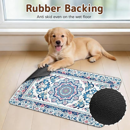 Dog Food Mat for Bowls, Absorbent Quick Dry Dog Cat Mats for Food and Water - Image 5
