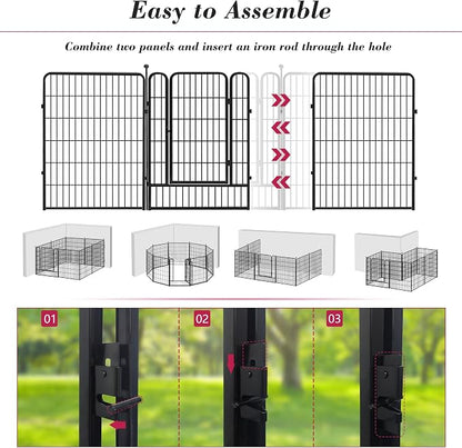 Dog Playpen 40 inch 32 Panels Indoor Outdoor Dog Pen - Image 4