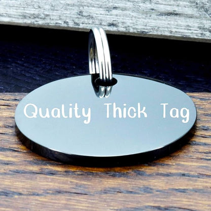 Ultra Joys Stainless Steel Pet ID Tag Dog Name Tags Personalized Front & Back - Image 5