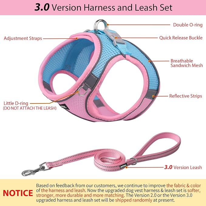 AIITLE Easy Walk Dog Harness and Leash Set - Image 4