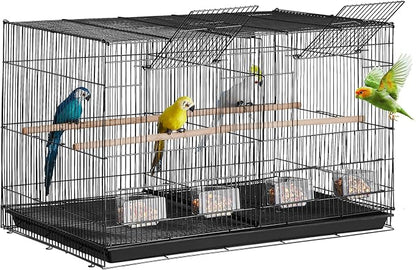 VEVOR 30-inch Flight Bird Cage, Stackable Divided Small Parakeet Cage - Image 9