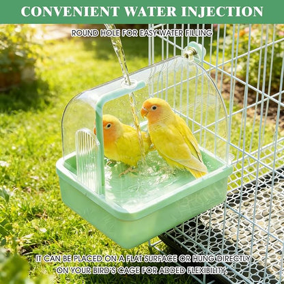 Pacify Automatic Bird Bath for Cage, Hanging Bird Shower - Image 6