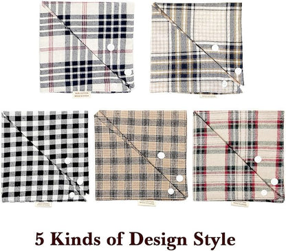 5PCS Dog Bandanas with Button - Image 6