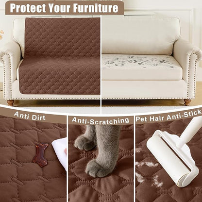 Smiry Waterproof Dog Bed Cover Blanket, Soft Reversible Pet Blanket, Washable - Image 4