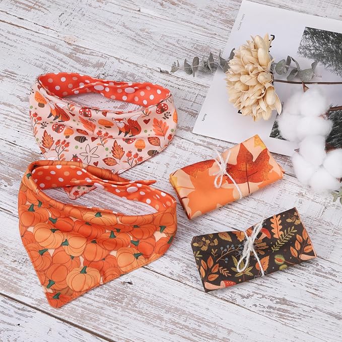 PAWCHIE Dog Bandanas Small Reversible Styles Pet Triangle Scarf Bibs - Image 7