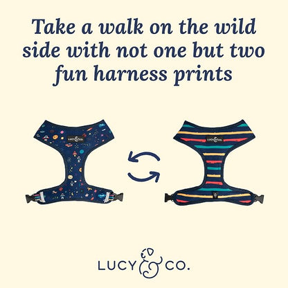 Lucy & Co. Cute Reversible Dog Harness Walking Halter - Image 3