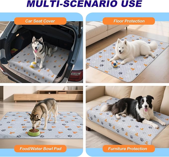 Washable Pee Pads for Dogs, 1 Pack Absorbent Reusable Training Dog Pads Pet - Image 5