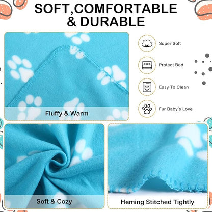 Tegeme 12 Pieces Fleece Blankets - Image 7