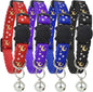 Cat Collar Stars and Moon, Reflective by BemixPets