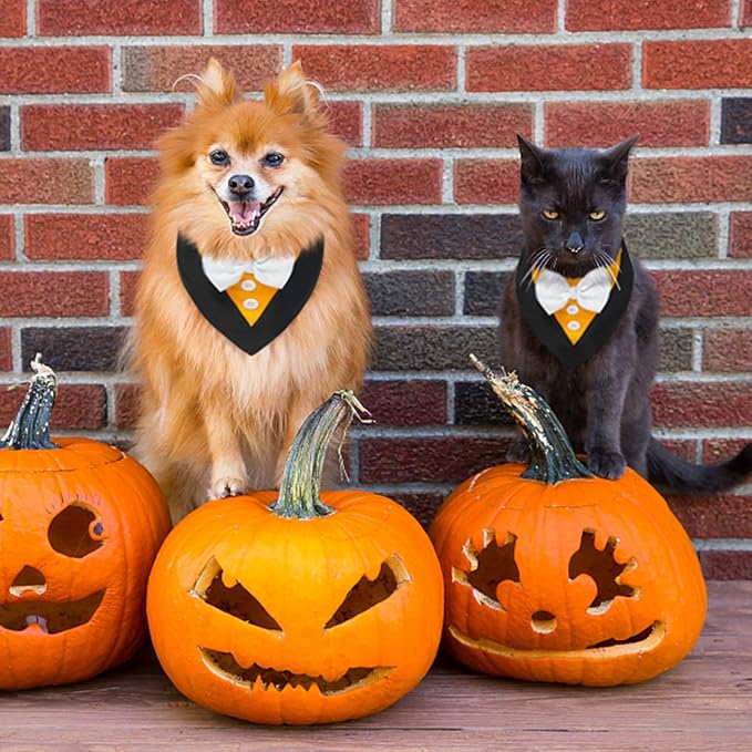 FUAMEY Dog Tuxedo Halloween for Medium Dogs, Dog Formal Suit Dogs Attire Pet - Image 3