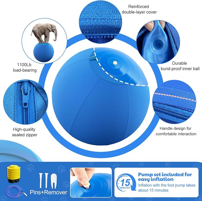 Happypaw 18'' Herding Ball for Dogs – Enhanced Chew Resistance & Heavy-Duty - Image 6