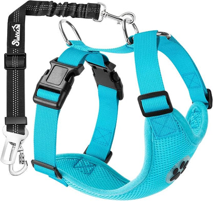 SlowTon Dog Seat Belt Harness for Car, Dog Car Harness Adjustable Mesh by SlowTon