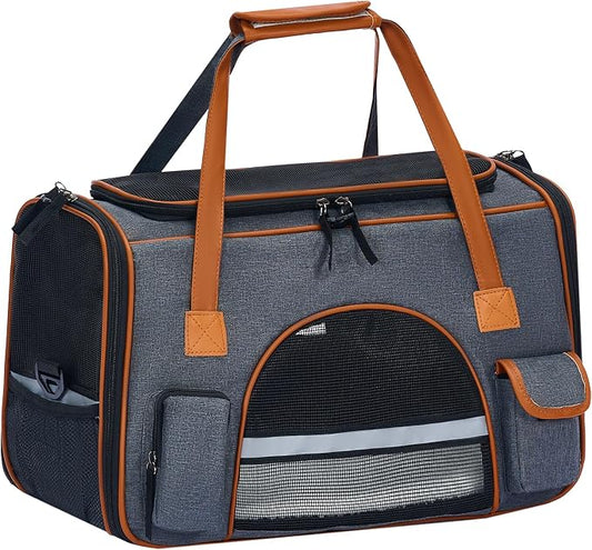 Pesen 18x11x11 Inches Cat Carrier– Fits Pets Up to 16 lbs, Anti-Collapse Design by Unknown