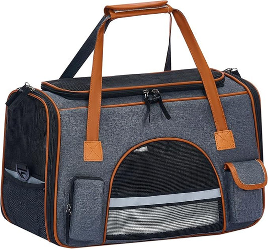 Pesen 20x12x11 Inches Cat Carrier– Fits Pets Up to 28 lbs, Anti-Collapse Design by Unknown