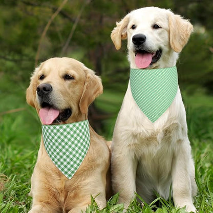 Dog Bandana Green XLarge 1PCS, Summer Spring Scarf - Image 5