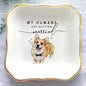 Custom Pet Portrait Watercolor Ring Dish, My Humans Are Getting Married Jewelry by Anniversaree