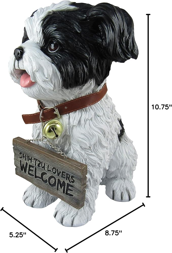 DWK Front Porch Dog Outdoor Welcome Sign Decorative Statue | Cute Dog Welcome - Image 8