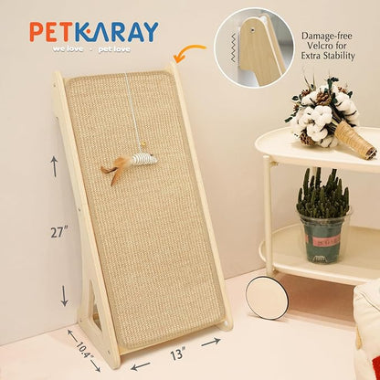 PETKARAY Cat Scratcher, Sisal Cat Scratching Ramp, L Shape Scratch Pad - Image 7