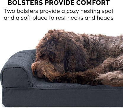 Furhaven Orthopedic Dog Bed for Medium/Small Dogs w/ Removable Bolsters & - Image 11
