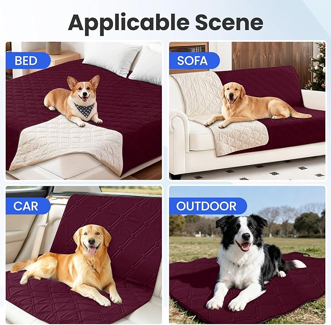 Waterproof Dog Bed Cover Pet Blanket, Soft Couch Cover - Image 5