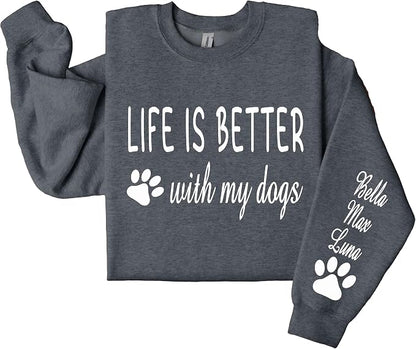 Custom Dog Mom Shirt for Women Pet Ears Sweatshirt - Image 6