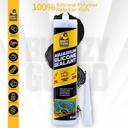 Aquarium Silicone Sealant Black 10.14 Fl oz Cartridge - Image 2