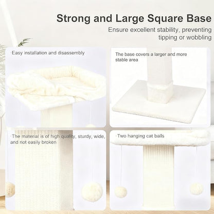 34" Cat Scratching Post for Indoor Cats, Sisal Cat Scratcher - Image 6