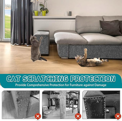 Climbing Cat Scratcher Mat Trimmable Cat Scratching Post Carpet 118’’x15.8’’ - Image 5