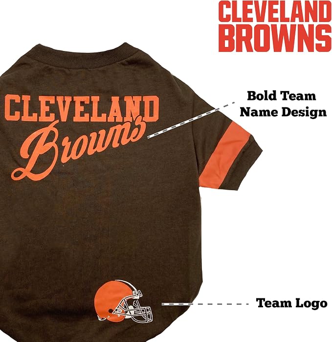 NFL Cleveland Browns Dog & Cat T-Shirt, Medium. Football PET TEE - Image 5
