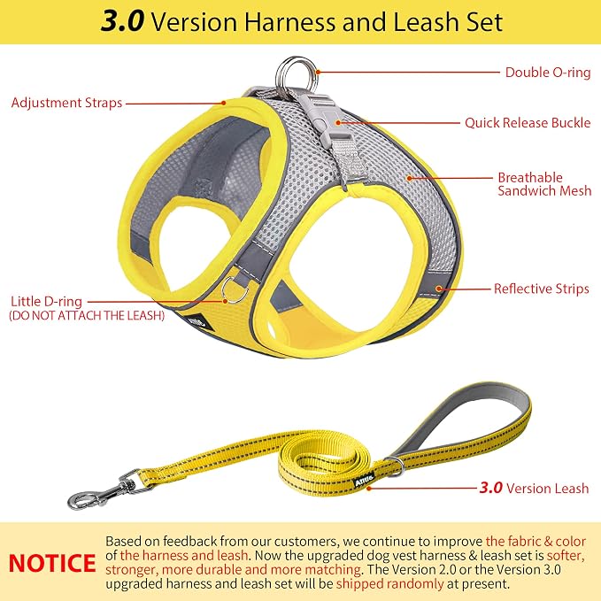 AIITLE No Pull Dog Harness and Leash Set, Step in Adjustable Dog Harness - Image 4