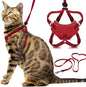 Houdini™ Escape Proof Kitten Harness and Leash Set by OutdoorBengal – Red by OutdoorBengal