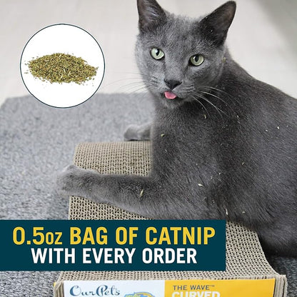 Our Pets OurPets The Wave Curved Catnip Cat Scratcher - Image 6