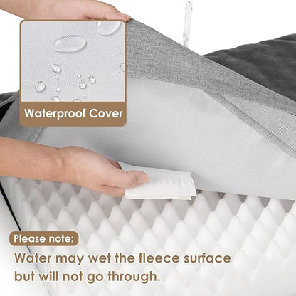 EHEYCIGA Waterproof Dog Bed Orthopedic 47"x29", Memory Foam Pet Bed - Image 2