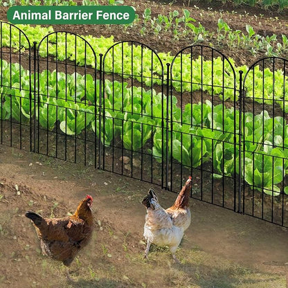 Decorative Garden Fence 31in x10ft, 10 Pack No Dig Fence Animal Barrier - Image 6