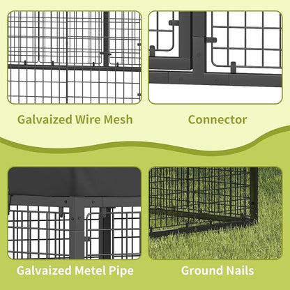Large Outdoor Dog Enclosure, Heavy Duty Dog Cage - Image 6