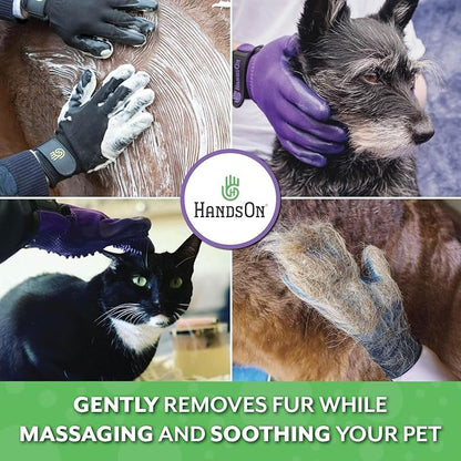 H HandsOn Pet Grooming Gloves - Image 2