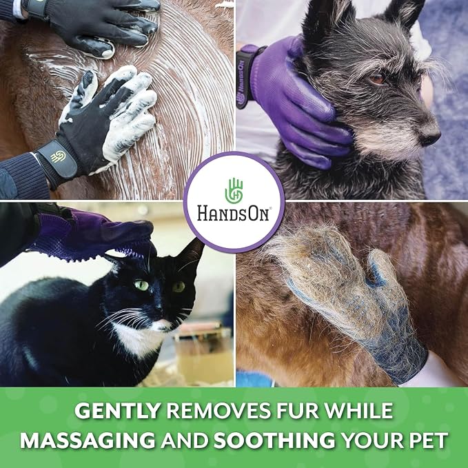 H HandsOn Pet Grooming Gloves - Image 2