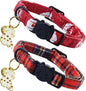 Elegant little tail 2 Pack Cat Collar- Christmas Cat Collars Breakaway by Elegantlittletail