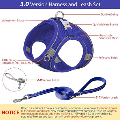 AIITLE No Pull Dog Harness and Leash Set, Step in Adjustable Dog Harness - Image 4